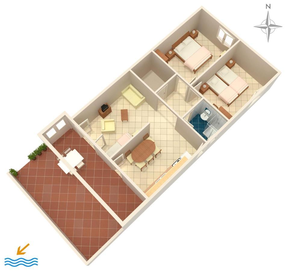 Apartment Mandre 523B Kolan Bagian luar foto